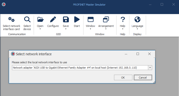 Select network interface card